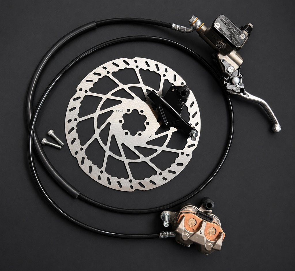 EMOTIONUS Ultimate Pre-Bled Super 73/Ridstar q20 Ultra Bee Rear Brake Kit (Ships Next Business Day)