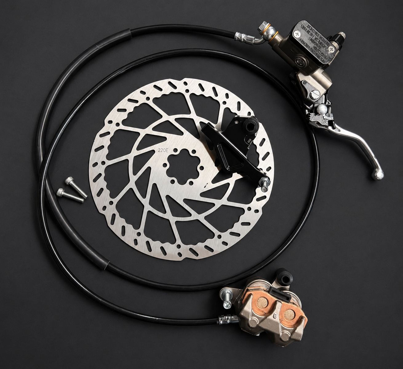 EMOTIONUS Ultimate Pre-Bled Super 73/Ridstar q20 Ultra Bee Rear Brake Kit (Ships Next Business Day)