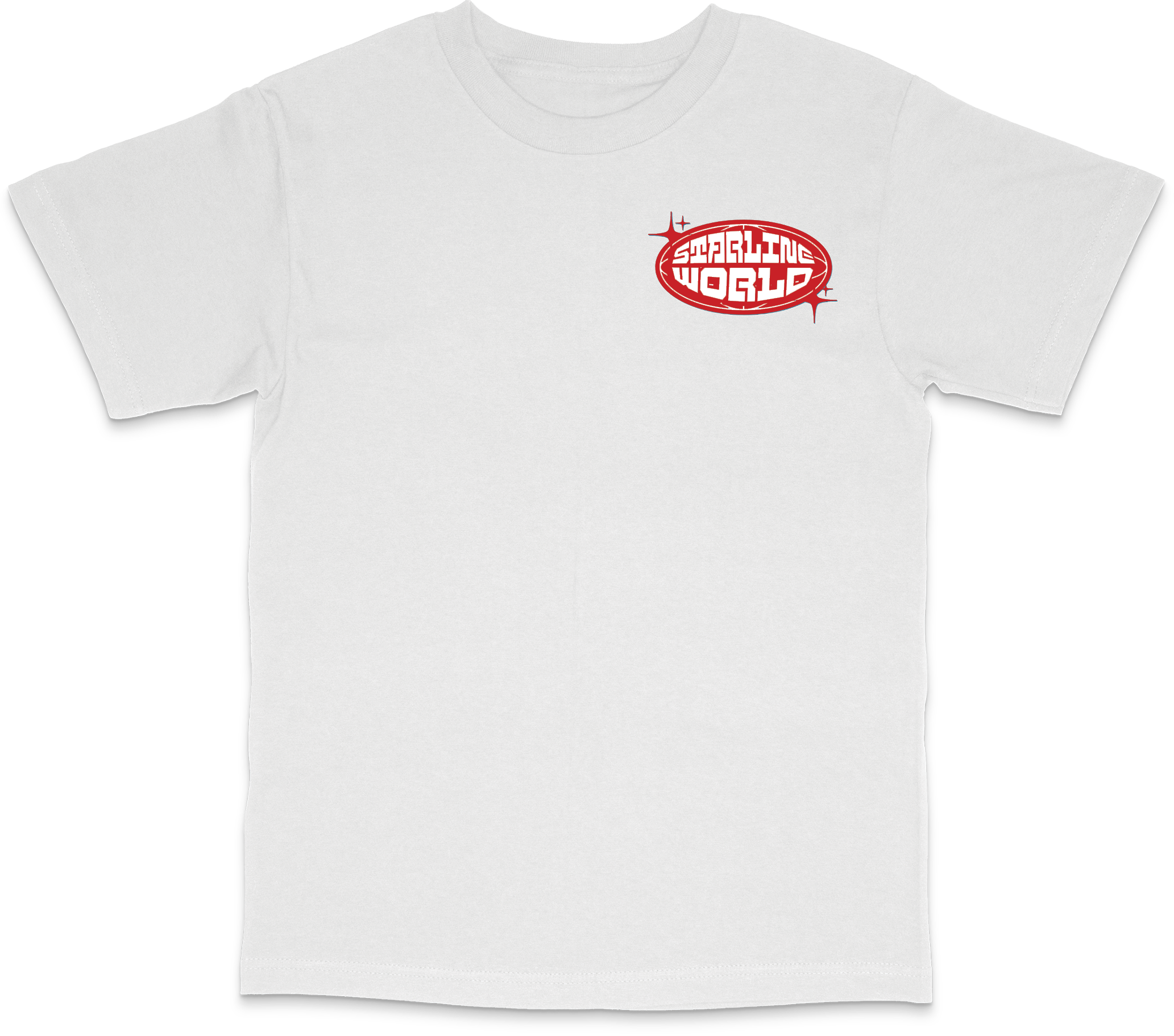 StarlineWorld (White-Red) Tee