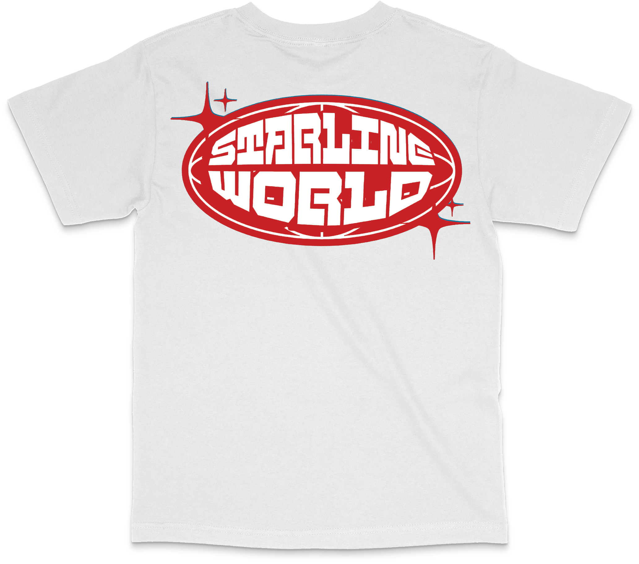 StarlineWorld (White-Red) Tee